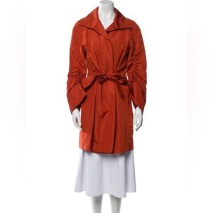 Akris Bold Red Trench Coat